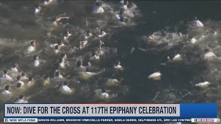 Full Event Dive for the cross at 117th Epiphany Celebration in Tarpon Springs 2023 [upl. by Normie]