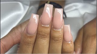 Acrylic Application for beginners  young nails [upl. by Atir]