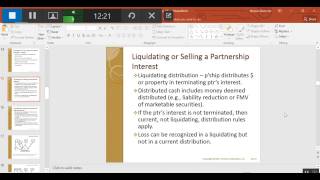 Chapter 10 liquidating distributions lecture [upl. by Kusin]