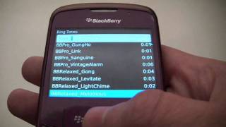 Blackberry Curve 8130 Ring Tones Review [upl. by Legin468]