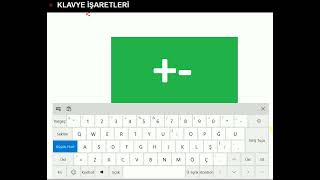 Klavyede artı ve eksi     işareti nasıl yapılır işaret simge emoji işaret simge emoji [upl. by Loredo336]