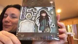 The Santoro Gorjuss girls stamp collection part 23 [upl. by Nissy]