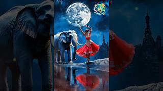 a woman fuses with a elephant on AGTamericagottalent agt magic talent shorts [upl. by Llenaj]