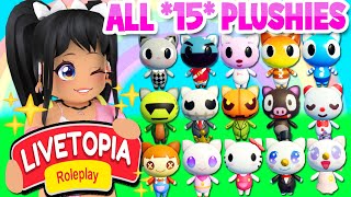 ALL 15 PLUSHY LOCATIONS in LIVETOPIA Roleplay roblox GUIDE [upl. by Karp]