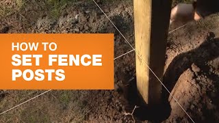 How to Install Fence Posts Stepbystep  The Home Depot Canada [upl. by Ivey]