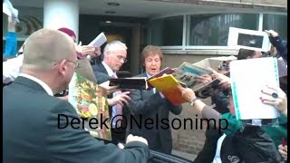 Paul McCartney amp his brother Michael 300710 leaving amp signing in Liverpoolafter LIPAawards [upl. by Belldas347]