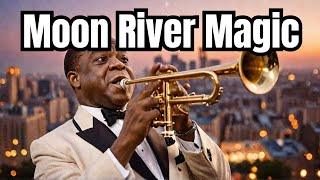 Moon River Cover with Lyrics Louis Armstrong [upl. by Ahsoym]