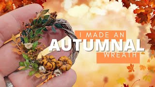 Miniature autumnal wreath [upl. by Killie]