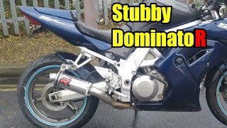 Dominator Stubby Exhaust on SV1000s [upl. by Danais275]