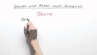 Säuren und Basen  Definition nach Arrhenius  Chemie  Allgemeine und anorganische Chemie [upl. by Nevar]