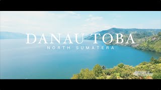 DANAU TOBA FROM ABOVE aerial video [upl. by Nanek223]