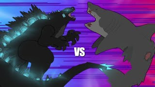 Godzilla vs Megalodon by Stick nodes pro godzilla animation [upl. by Draw]