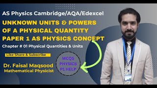 How to Find the Unknown Units and Powers of a Physical Quantity  As Physics  Paper 1 physics [upl. by Misty]