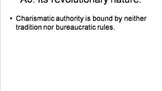 Webers Concepts of Charisma and Its Routinization [upl. by Aramanta]