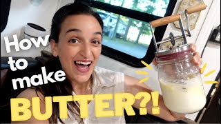 Making Butter for the First Time  Kilner Butter Churner Review  Easy amp Fun [upl. by Dunson]