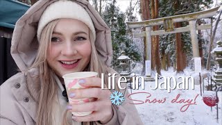 Day in my Life Japan ❄️ SNOW DAY [upl. by Savdeep831]