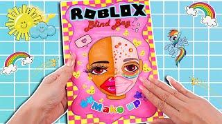 🐾paper diy🐾 POP THE PIMPLES Compilation  Roblox Makeup Blind Bag 블라인드백  ASMR DIY Paper [upl. by Berns]