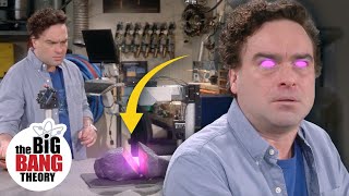 Leonard Cuts a Meteorite Open  The Big Bang Theory [upl. by Llenrep]