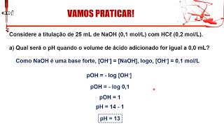 Volumetria de neutralização  titulação de base forte com ácido forte parte 1 [upl. by Einitsed]