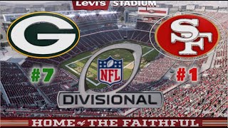 MADDEN NFL 2024  NFC DIV PLAYOFF GB PACKERS vs SF 49ERS Game Preview Franchise Simulation next gen [upl. by Yurt152]