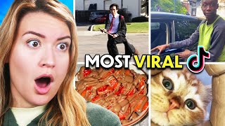 The Most Viral TikToks of All Time  Teens amp Millennials React [upl. by Hgielram820]