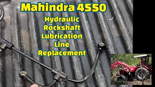 Hydraulic Rockshaft Lubrication Line Replacement Mahindra 4550 [upl. by Chappelka]