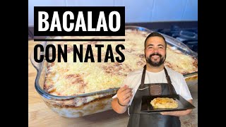 Como hacer bacalao con natas receta de Portugal  La Osadía [upl. by Bobbye]