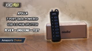 Atolla  7 Multiport Data Transferring amp Charging Powered USB 30 Hub  Best USB Hub REVIEW [upl. by Shabbir37]