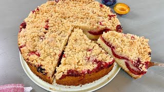 German Plum Cake With Streusel [upl. by Drwde]