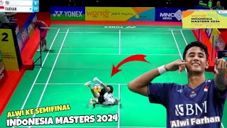 Alwi Farhan INA vs Huang Yu TPE  Badminton INDONESIA MASTERS 2024 [upl. by Hussein757]