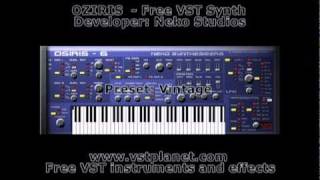 OSIRIS 6  Free VST synth  vstplanetcom [upl. by Orville531]