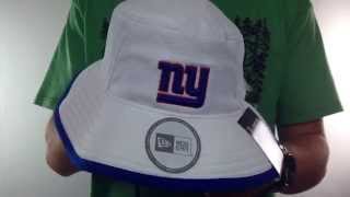 NY Giants 2014 NFL TRAINING BUCKET White Hat by New Era [upl. by Ahsinnod]