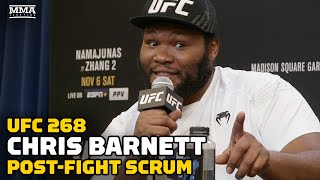 Chris Barnett After Unreal KOTY Contender ‘Mentally I’m 170 Pounds’  UFC 268  MMA Fighting [upl. by Ettesyl365]