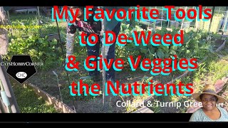 My Tools to DeWeed amp Give Veggies the Nutrients  catshobbycorner [upl. by Ayin]