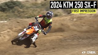 First Ride on the 2024 KTM 250 SXF [upl. by Shaine]