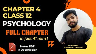 Chapter 4  Psychological Disorders  Class 12 Psychology  Full chapter  Psych Shots  NCERTCBSE [upl. by Aoh760]