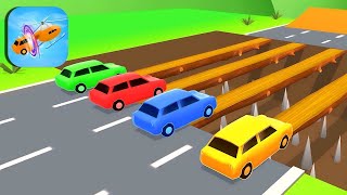 Double Flatbed Trailer Truck vs Speedbumps Train vs Cars BeamngDrive  Flatbed Trailer [upl. by Cul]