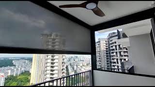 Zip Track Blinds installed at The Trilinq Condo Singapore [upl. by Cristiona]