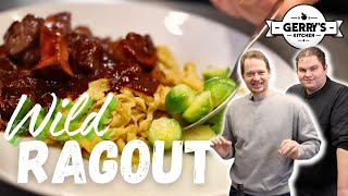 Wildragout Rezept aus der Reiterstuben  Reh Hirsch Gulasch  Gerrys Kitchen [upl. by Kendy197]