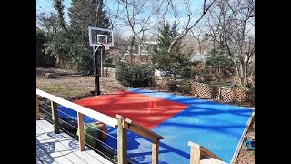 DIY Sport Court Basketball on Gravel Base [upl. by Herschel152]