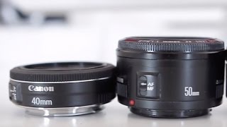 Canon 50mm STM vs Canon 40mm STM [upl. by Jake]