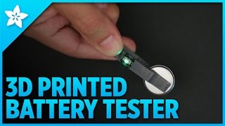 3D Printed Battery Tester using Conductive Filament [upl. by Adehsor926]