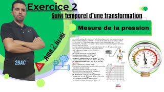 Exercice suivi temporel dune transformation chimique mesure de la pression [upl. by Greggs]