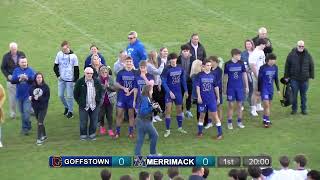 Merrimack Boys Varsity Soccer vs Goffstown High School October 18 2022 Senior Night [upl. by Valley385]