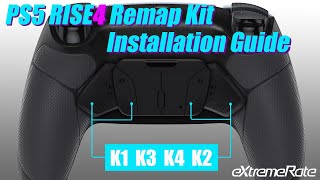 eXtremeRate PS5 Controller RISE4 Remap Kit Installation Guide  4 Back Buttons  BDM010 amp BDM020 [upl. by Kanor]