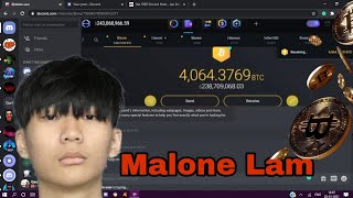 Video recording showing the live reaction by Malone lam receiving 238M [upl. by Hugues]