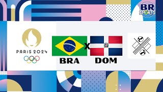 BRASIL x REP DOMINICANA AO VIVO COM IMAGENS  OLIMPÍADAS PARÍS 2024  VÔLEI FEM [upl. by Sacksen]