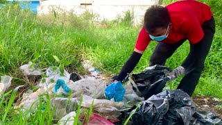 We Cleaned Up 10000 Lbs of Plastic Off The Side of the Road [upl. by Issej]