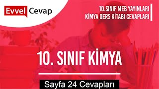 10 Sınıf Kimya Meb Yayınları Ders Kitabı Cevapları Sayfa 24 [upl. by Ainak]