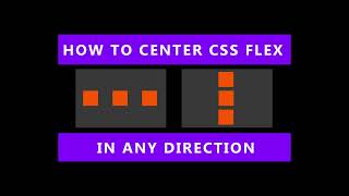 CSS Flex how to center items vertically and horizontally [upl. by Sisco]